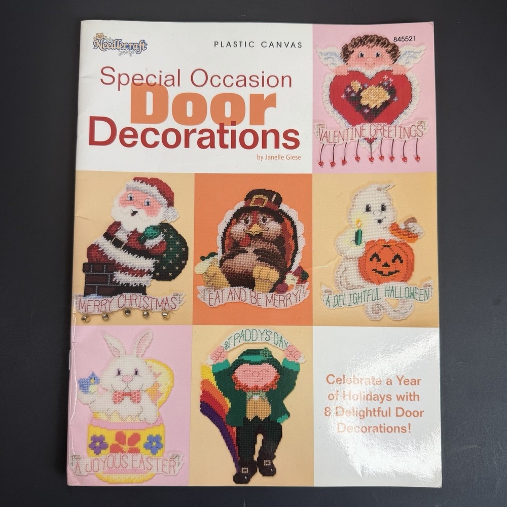Needlecraft Shop Special Occasion Plastic Canvas Holiday 8 Door Decorations